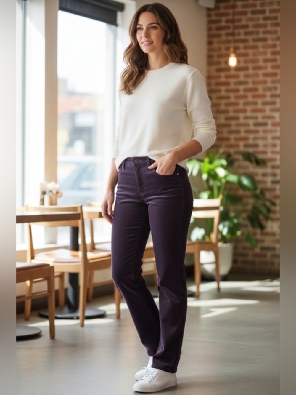 Purple Style & Co Slim Leg Jeans Petite NWT